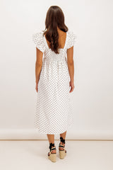 Malou Black & White Polka Dot Frill Dress