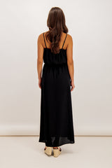 Nova Black Strap Maxi Dress