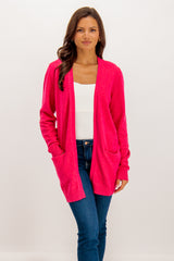 Viril Open Knitted Cardigan Love Potion Pink
