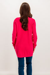 Viril Open Knitted Cardigan Love Potion Pink