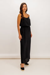 Nova Black Strap Maxi Dress