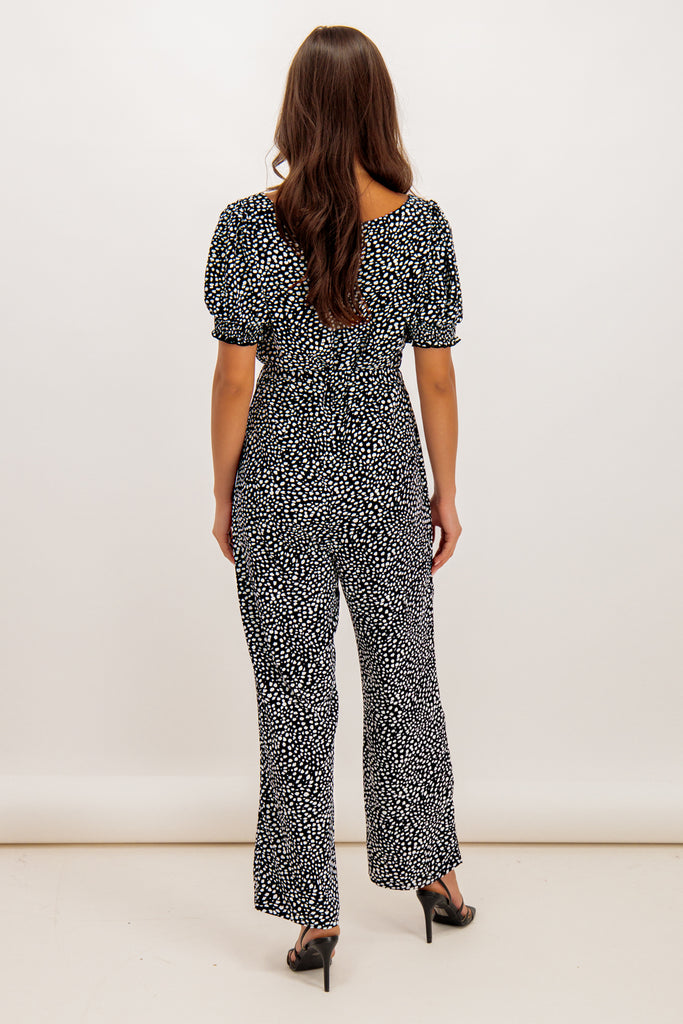 Judith Black & White Sweetheart Jumpsuit