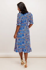 Blue Skye Ditzy Print Midi Dress