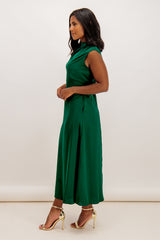 Adriana Deep Green Midi Dress