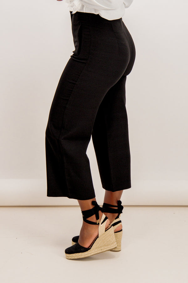 Amanda Black Straight Leg Trousers