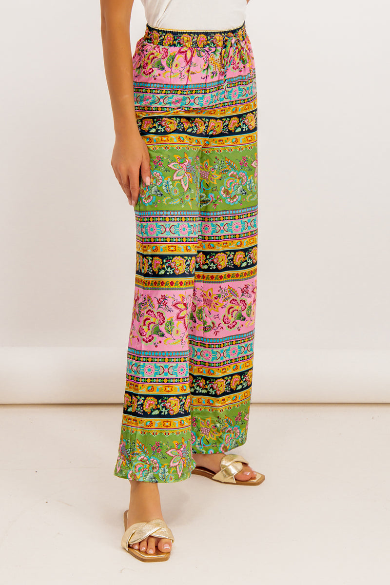 Amalia Multi Floral Print Trousers