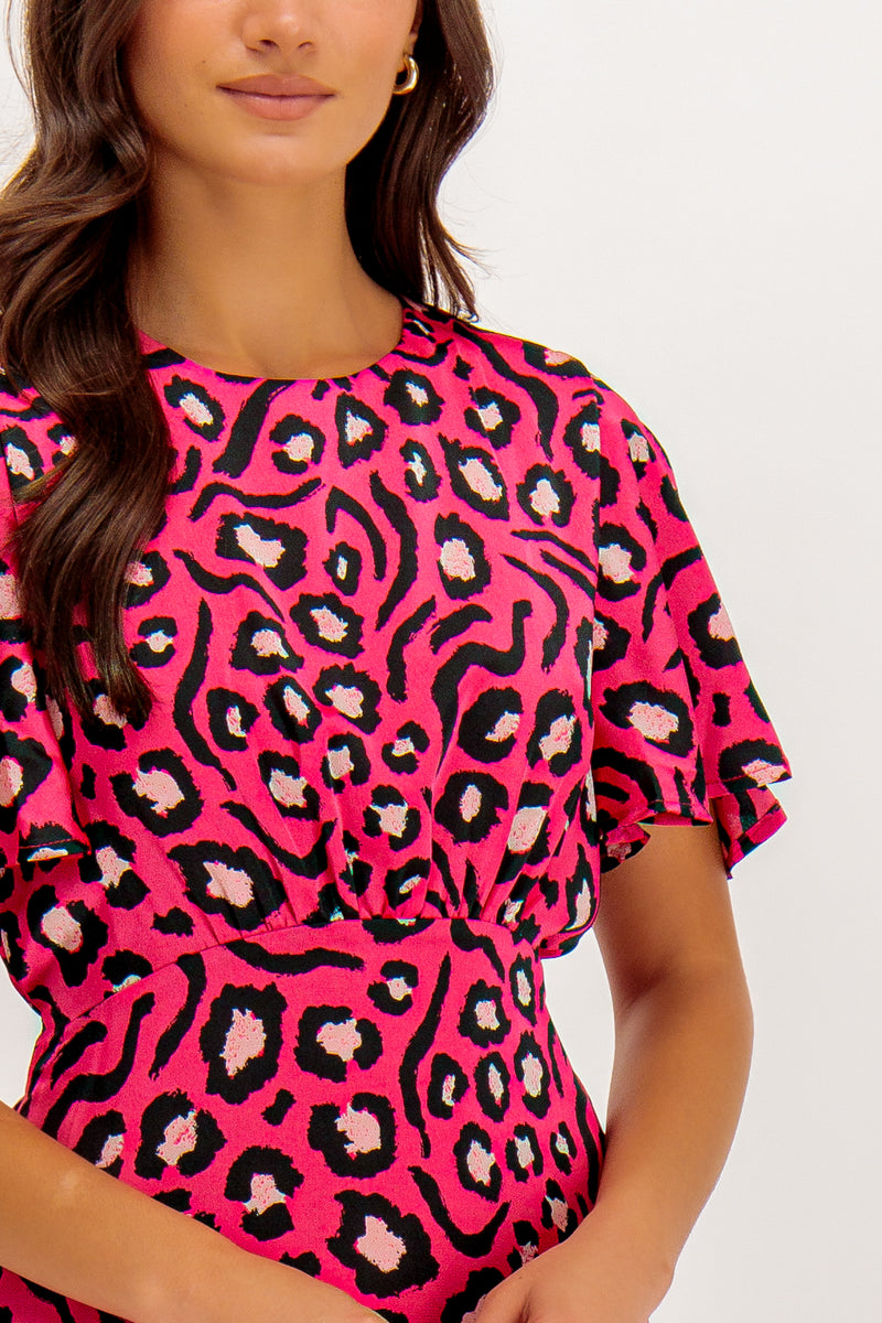 Pink Animal Print Niko Dress