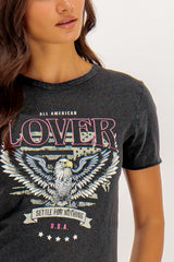 Lucy Black Lover Printed Tee