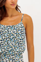 Winner Navy Ditzy Floral Maxi Dress