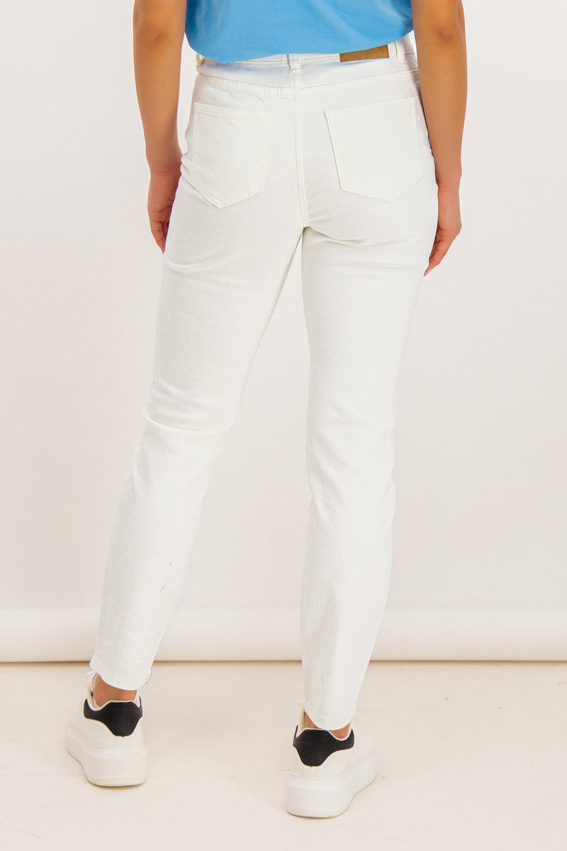 Brenda Straight White Jean