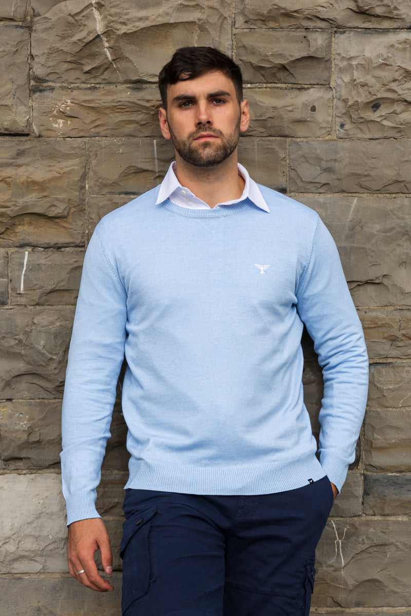 Phoenix Craig Light Blue Knitted Sweater