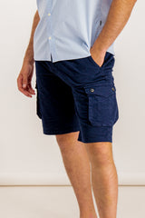 Navy Calvin Cargo Shorts