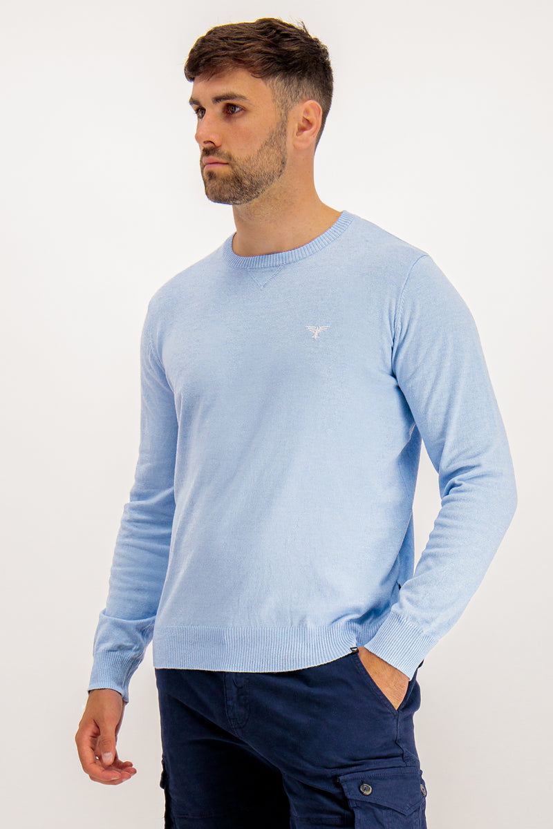 Phoenix Craig Light Blue Knitted Sweater