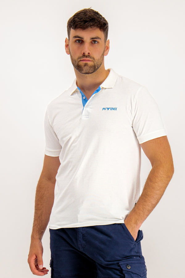 Phoenix Hunter White Polo Shirt