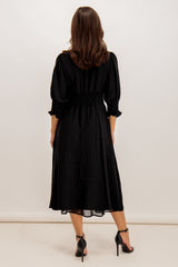 Gily Black Midi Dress