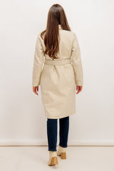 Fortune Long Beige Belted Coat
