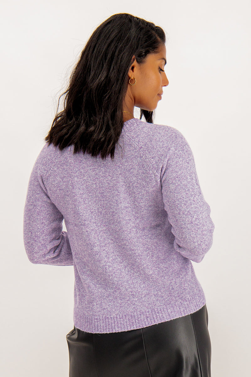 Lilac Doffy With Silver Thread Detail