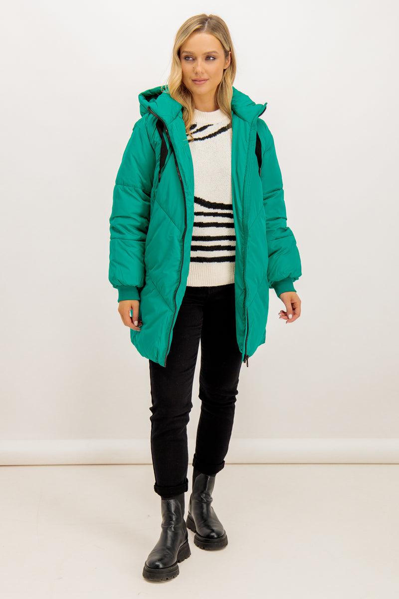 Beverly Turquoise Puffer Jacket