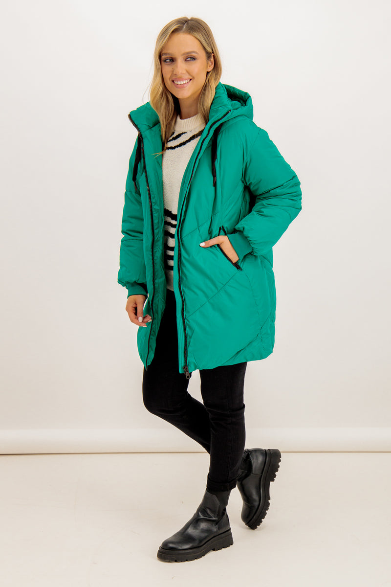 Beverly Turquoise Puffer Jacket