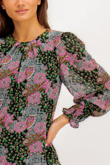 Everley Multi Paisley Print Top