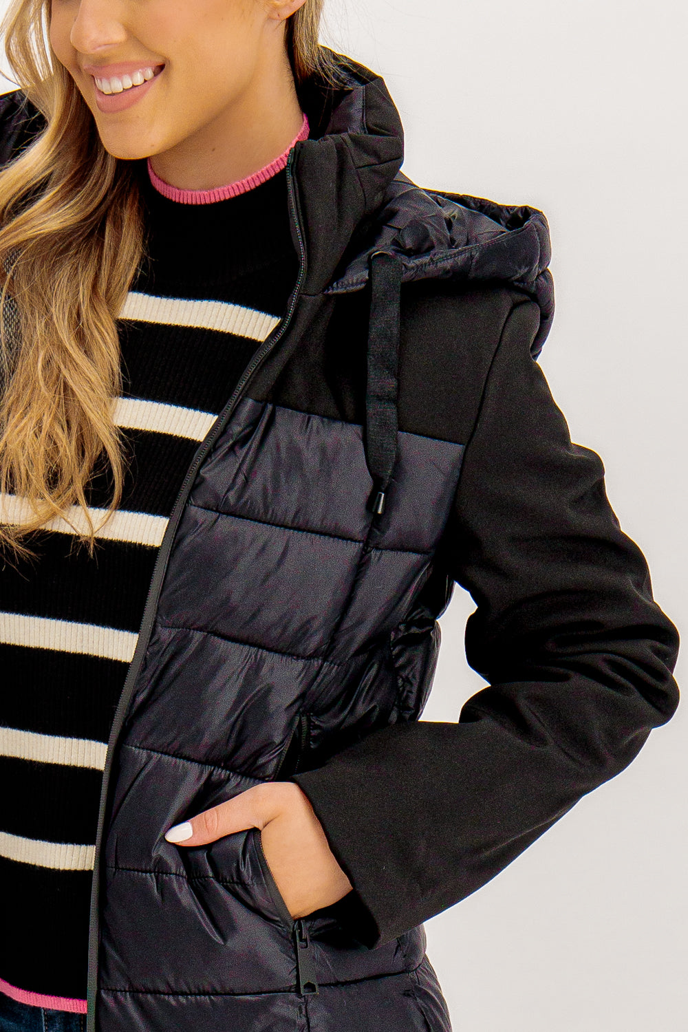 Sophie Black Puffer Jacket – Born Clothing