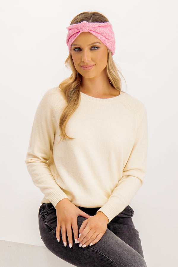 Pink Eva Knit Headband
