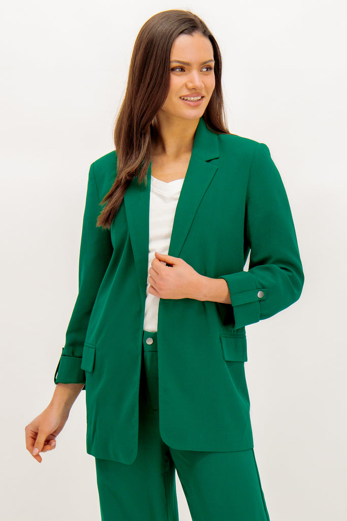 Leila Loose Fit Green Blazer
