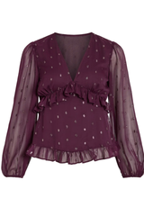 Tommi Purple Foil Top