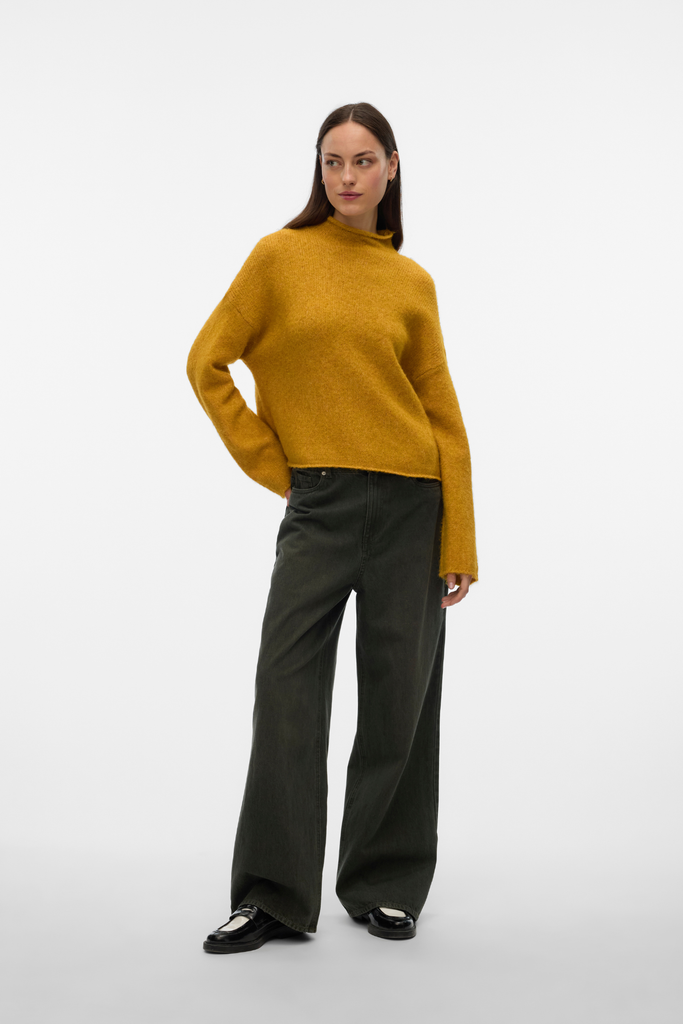 Mirla Gold High Neck Knit