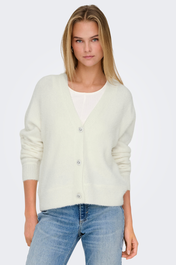 Ella Knitted Cream Cardigan