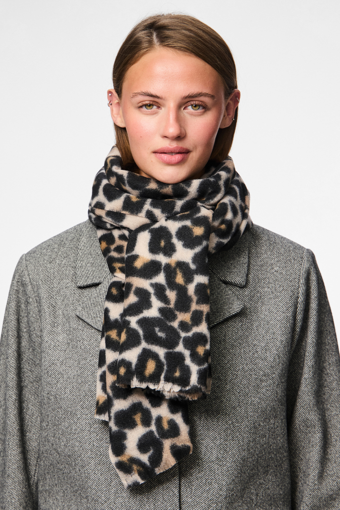 Jorna Leopard Print Scarf