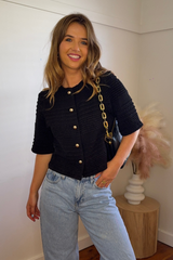 Rosie Black Cardigan
