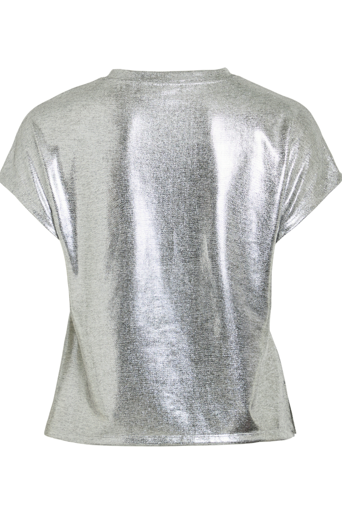 Hannan Silver Lurex Top