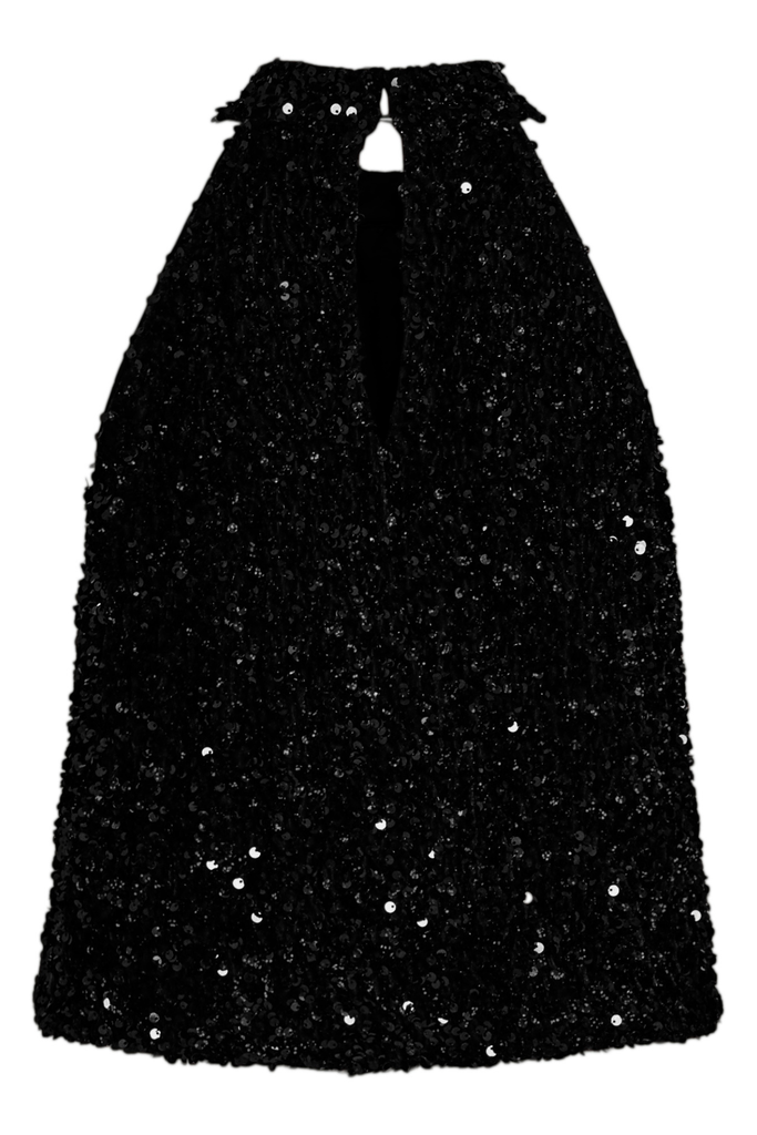 Ziggy Black Sequins Top