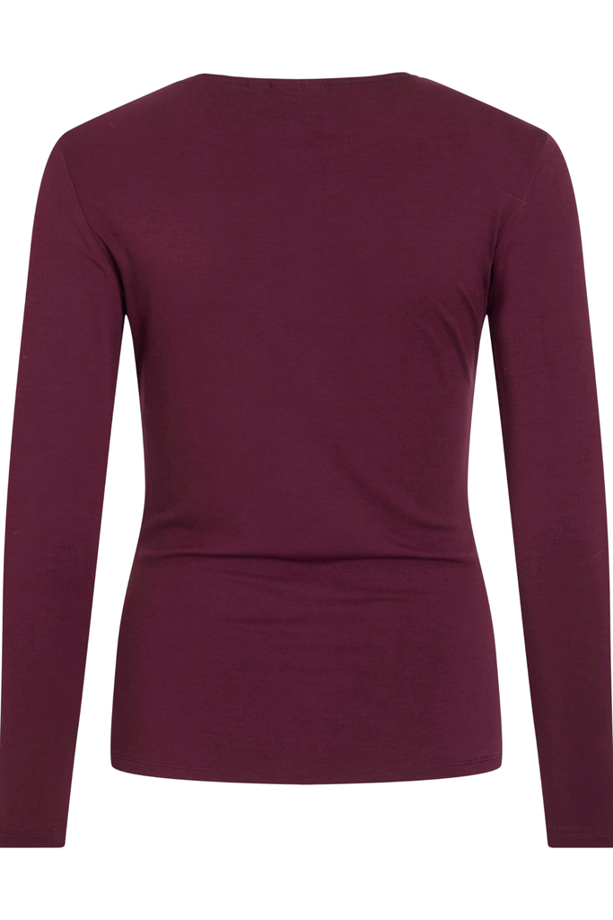Sempa Wine Crew Neck Top