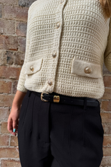 Izzy Black Belted Pant