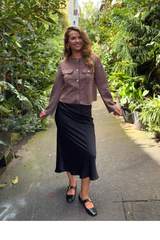 Aurora Brown Suede Jacket