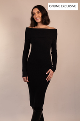 Katia Long Sleeve Off The Shoulder Dress