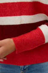 Plaza Cream Striped Knit