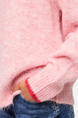 Ivy Contrast Pink & Red Knit