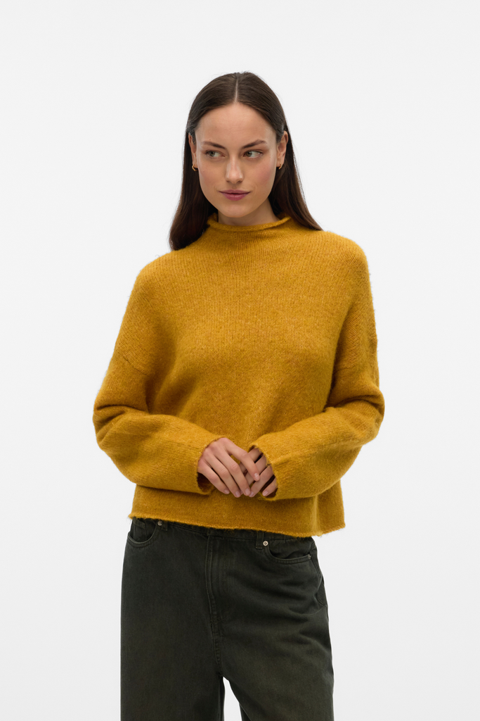 Mirla Gold High Neck Knit