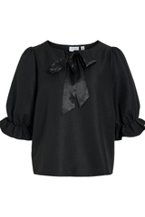 Sedina Black Bow Top