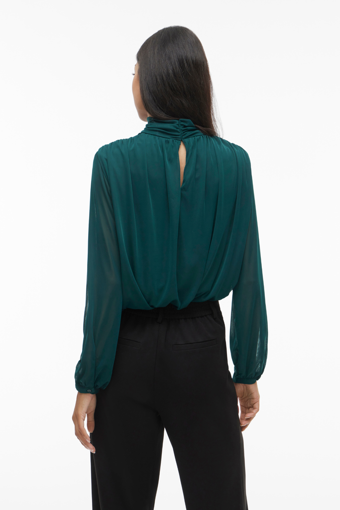 Eguna Green High Neck Top