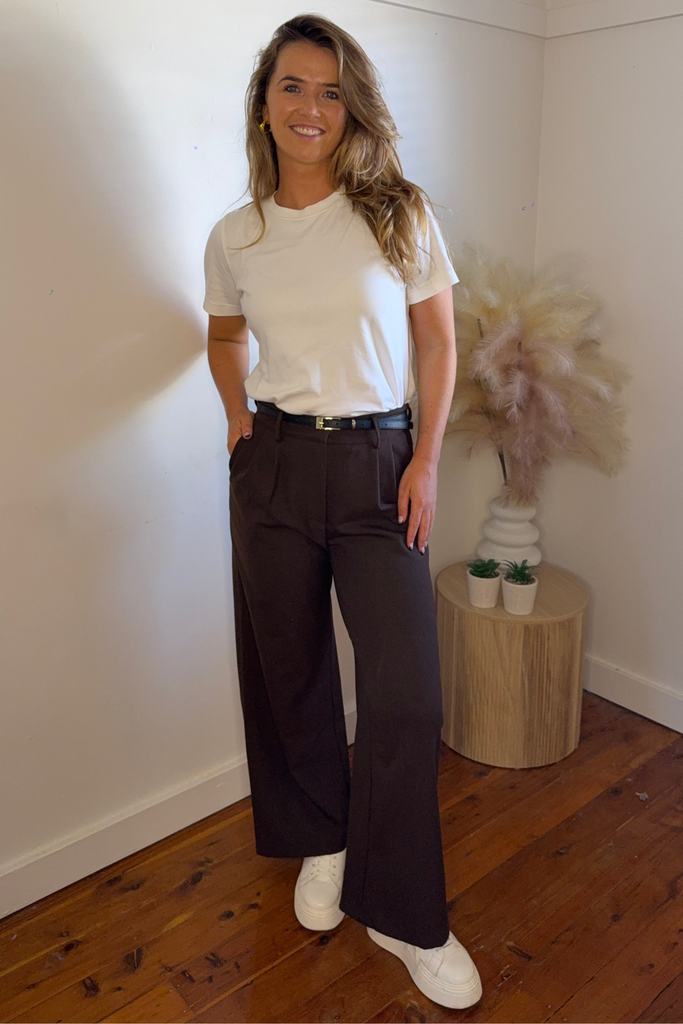 Karen Brown Belted Pants