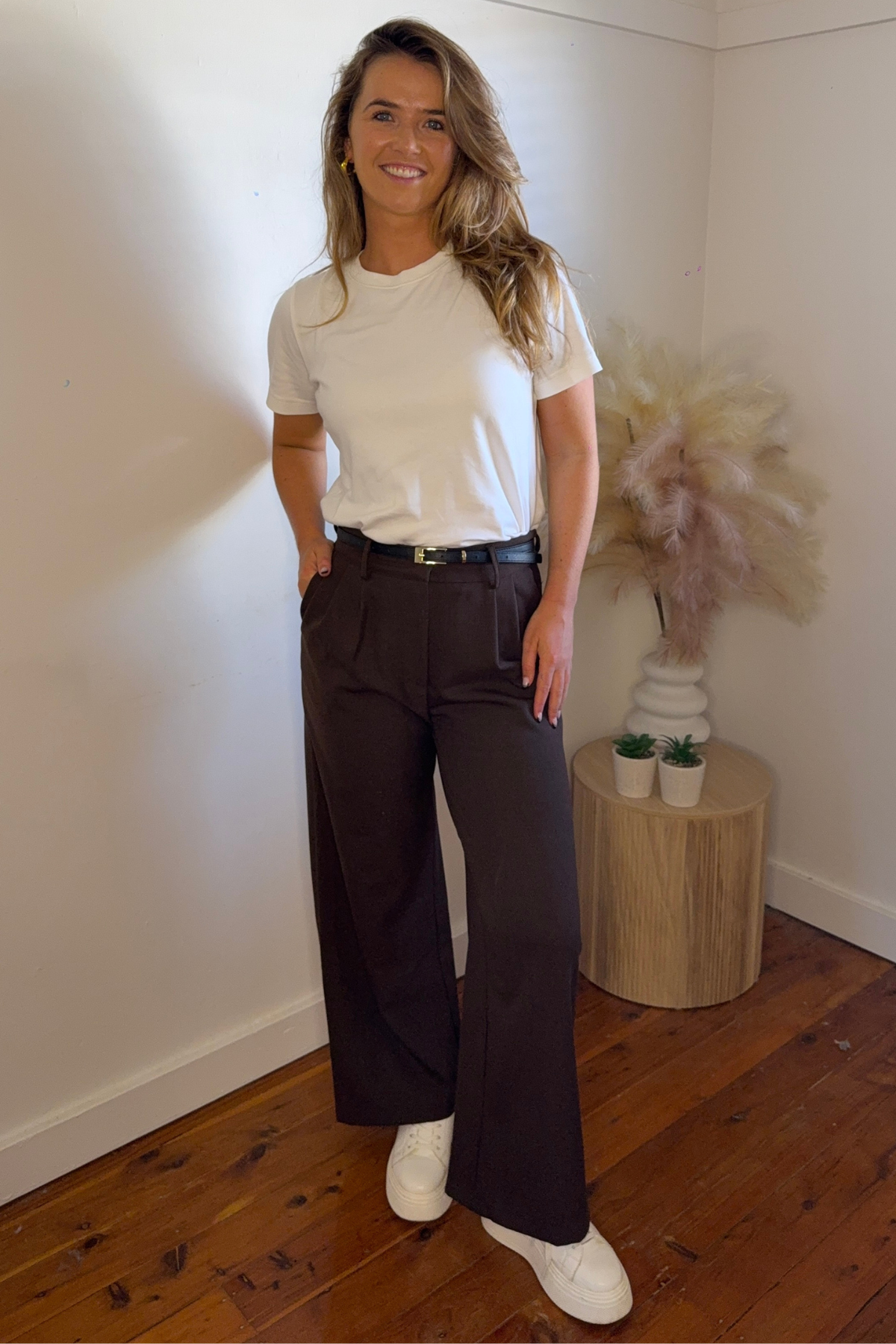 Karen Brown Belted Pants