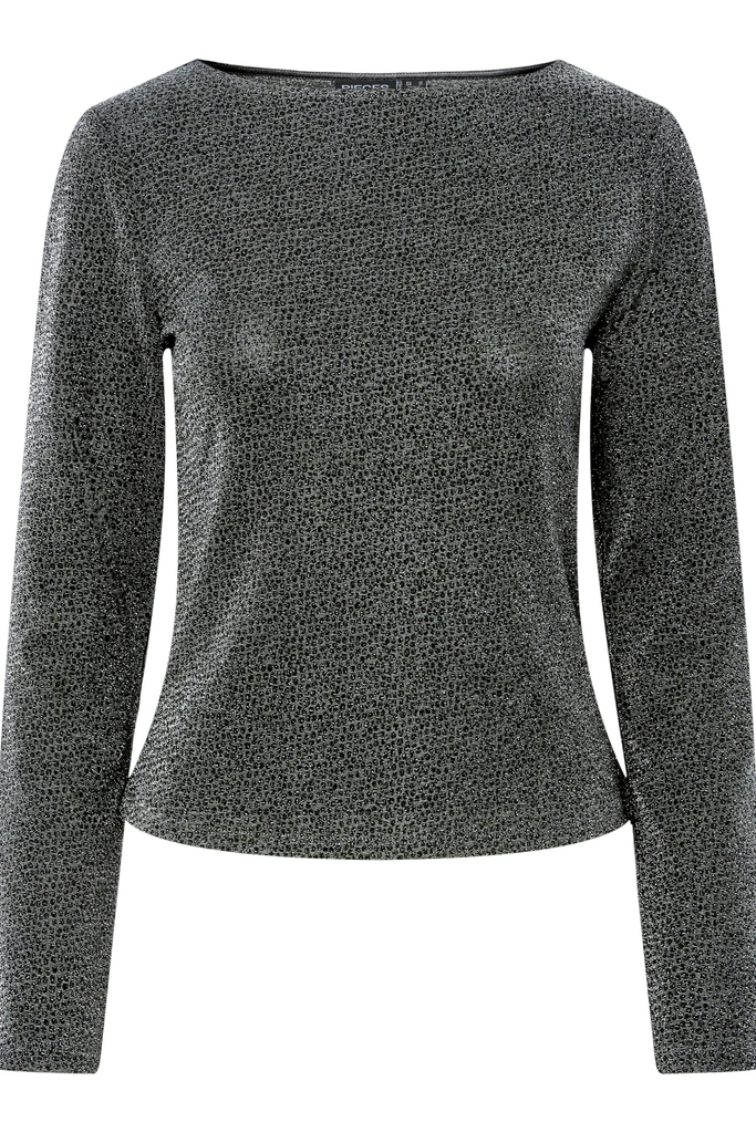 Jina Silver Lurex Top