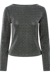 Jina Silver Lurex Top