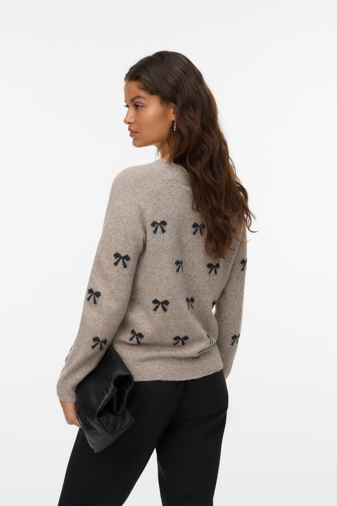 Doffy Black Bow Knit