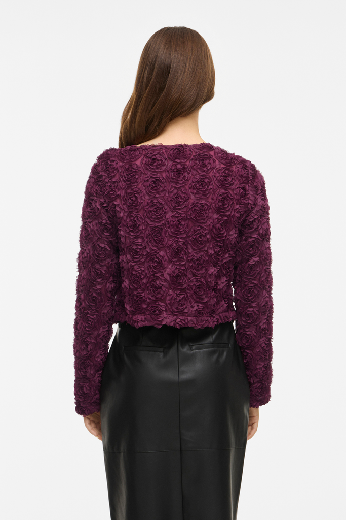 Floras Wine Cardigan