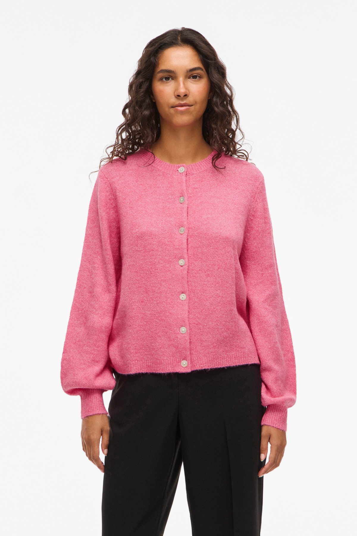 Gladys Pink Knitted Cardigan